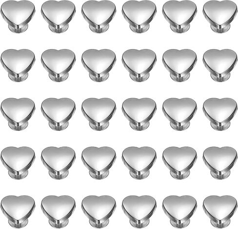uxcell 30 Pcs Metal Stud Rivets 10mm Heart Shape Decoration Stud Rivet Screw Back Studs for Leather Bags Belt Clothes Shoes Purse Supplies DIY Craft Making, Gold in Saudi Arabia