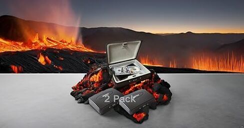 SEPOX® Water/Fire-Resistant Portable Security Case Lock Box Steel, Personal Travel Safe Storage Cabinet for Small Item, 3-Ft Cable, Ressetable Combination Lock for Dorm, Car, Sports, Office in Saudi Arabia