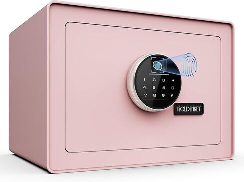 Goldenkey Digital Security Safe and Lock Box ، صندوق آمن صغير مقابل المال ، قفل لوحة المفاتيح ، مثالي لمكتب مجوهرات الأعمال ، استخدام مسدس مجوهرات ، 0.8CU.F./ in Kuwait