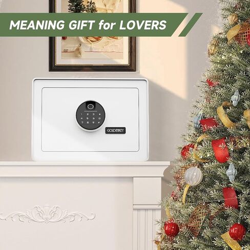 Goldenkey Digital Security Safe and Lock Box ، صندوق آمن صغير مقابل المال ، قفل لوحة المفاتيح ، مثالي لمكتب مجوهرات الأعمال ، استخدام مسدس مجوهرات ، 0.8CU.F./ in Kuwait