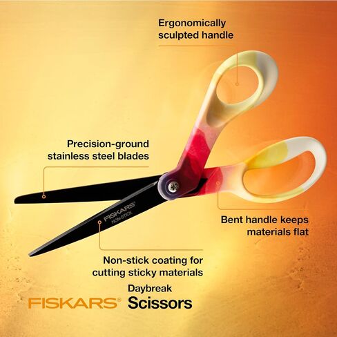 يستكشف Fiskars مقصًا ، وشفرات غير لاصقة ، ومجموعة من التصميمات ، و Daybreak ، و 8 بوصات in Kuwait