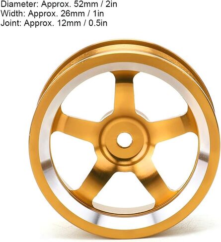 4 PCS RC Wheel Hub ، ألومنيوم سبيكة محور العجلة الملحق in Kuwait