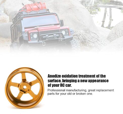 4 PCS RC Wheel Hub ، ألومنيوم سبيكة محور العجلة الملحق in Kuwait