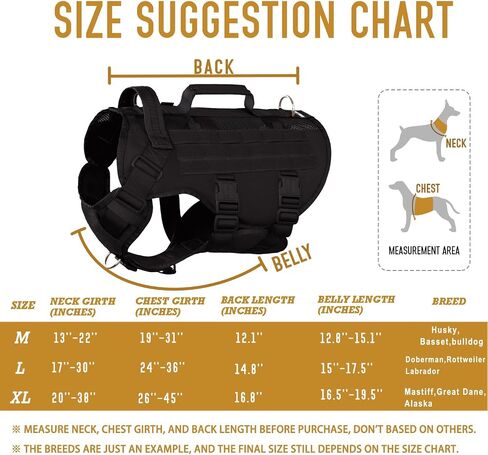 Tactical Dog Harness for Medium Large Dogs, Breathable Air Mesh Dog Vest Harness, Military Dog Vest with Two Handles, Large Hook and Loop Panels for DIY Patch with No Pull Buckle in Kuwait
