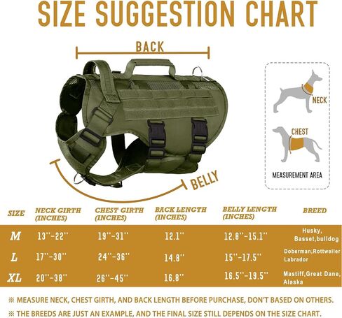 Tactical Dog Harness for Medium Large Dogs, Breathable Air Mesh Dog Vest Harness, Military Dog Vest with Two Handles, Large Hook and Loop Panels for DIY Patch with No Pull Buckle in Kuwait
