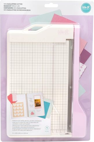 نحن نناقش حارس مرمى الذاكرة Mini Guillotine Paper-الأزرق ، قاطع الورق المدمج ، شبكة 1/4 بوصة للقطع الدقيق ، وخفض ما يصل إلى 3 أوراق ، مثالية لصنع البطاقات ، والمجلات ، ومشاريع الحرف الصغيرة in Kuwait