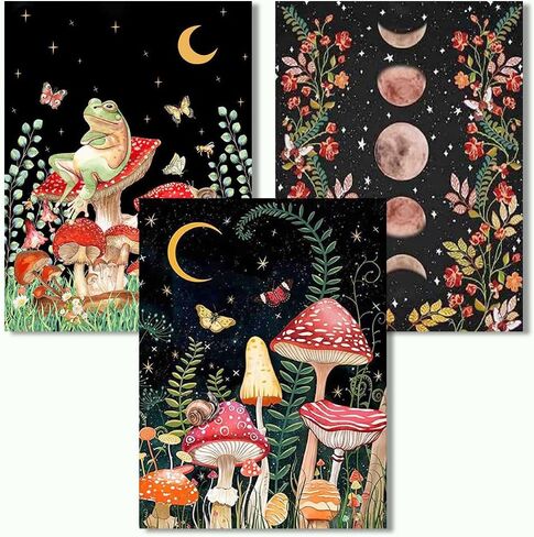 Diamond Art Kits for Adults - 3 Pack Landscape Diamond Painting Kits for Adults, 5D Round Full Drill Landscape Gem Art for Adults, Paint by Diamonds Pictures DIY Crafts Kits 12x16inch in Saudi Arabia