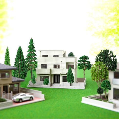Skylety 70 Pieces Model Trees 1.2-6.3 Inch Mixed Miniature Toy Trees Diorama Supplies Fake Plants for Train Scenery Architecture DIY Crafts, Building Model Scenery Landscape Natural Green(Vintage) in Kuwait