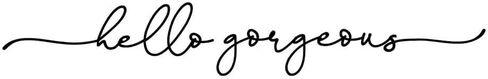 Hello Gorgeous Mirror Decal Vinyl Decal Bathroom Decor 18x2.7 inch (Hello Gorgeous) in Saudi Arabia