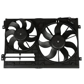 WFLNHB Radiator Cooling Dual Fan 1K0121205AD9B9 Replacement for Audi A3 Jetta CC Gtieos Beetle 1.8L 1.9L 2.0L