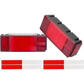 Boat Trailer Lights, Waterproof Trailer Lights Kit, Brake Running Tail Turn Signal License Plate, Heavy Duty Submersible Rear Lights for Trailers, Truck, Marine Boat