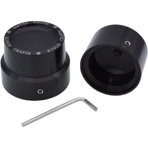 Black CNC Edge Cut Front Axle Nut Cover for Harley Touring 08-15 FLT FLH Dyna Softail - Set