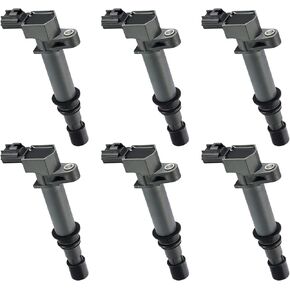 حزم ملف الإشعال UF502 و7781 شمعات الإشعال مجموعة من 6 قطع متوافقة مع دودج كرايسلر فولكس فاجن أفينجر تشالنجر تشارجر رحلة 300 سيبرينغ باسيفيكا تاون آند كانتري روتان، 3.5 لتر 4.0 لتر V6 in Kuwait
