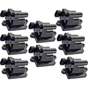 ENA Set of 8 Square Ignition Coil Pack Compatible with Cadillac GMC Chevrolet Hummer Savana 1500 2500 3500 Silverado Escalade Express SSR Tahoe Yukon H2 V8 Replacement for UF271 D581 12558693 C1208