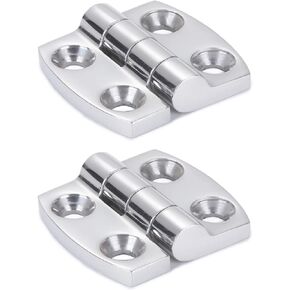 Deck Door Stainless Hinge Boat Cabinet Removable Marine Hinge Steel Mirror Polished Boat Hinge Hatch SUS316 1.59 inch x 1.51 inch 2pcs