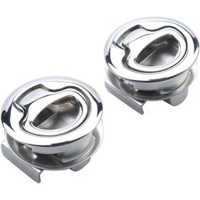 Marine Boat Latches Stainless Steel,2 Inch Flush Pull Hatch Latch Slam for Marine Yacht Boat RV Locking Latch Pull Hatch Deck,Pack of 2