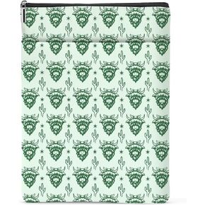 Western Book Sleeve Western Cow Book Lovers Gifts Western Gifts Cowgirl Accessories Stuff for Coworker Book Protector Book Pouch Bookish Gifts Book Cover with Front Pocket for Birthday Friendship