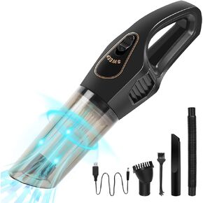 Handheld Vacuum Car Vacuum, Portable Rechargeable Hand Held Vacuum Cordless, 9000PA Strong Suction Hand Vacuum, Lightweight Hand Vacuum Cleaner for Car, Desktop, Home Cleaning