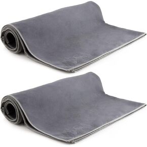 24" x 72" Suede Microfiber Gym Sport Towel, 2 Pack