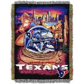 Northwest NFL Houston Texans Unisex-Adult Woven Tapestry Throw Blanket, 48" x 60", Home Field Advantage