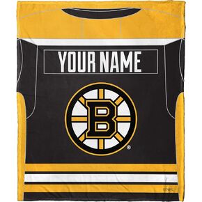 بطانية Northwest NHL Boston Bruins ذات اللمسة الحريرية الشخصية، مقاس 50 بوصة × 60 بوصة، جيرسي، بوسطن بروينز - جيرسي (236) in Kuwait