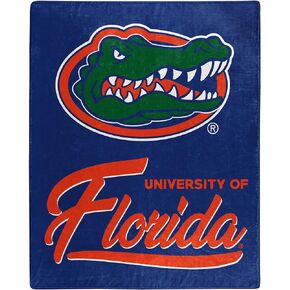Northwest NCAA Florida Gators Unisex-Adult Raschel Throw Blanket, 50" x 60", Signature