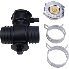ZTUOAUMA Radiator Coolant Filler Neck with Radiator Fill Cap 52028810AL 52029195AK 55116901AA Compatible with Chrysler Dodge Jeep 93-07 Radiator 2.4L 3.7L 4.0L