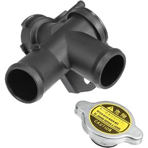 uxcell No 21501-9HA0A/21430-8991C Engine Radiator Filler Neck with Fully Sealed Cap for Nissan Altima 2.5L L4 2007-2013 Plastic Upper Radiator Coolant Filler Neck Water Pipe