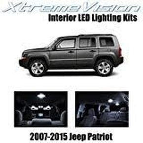 XtremeVision Interior LED for Jeep Patriot 2007-2015 (6 Pieces) Cool White Interior LED Kit + Installation Tool