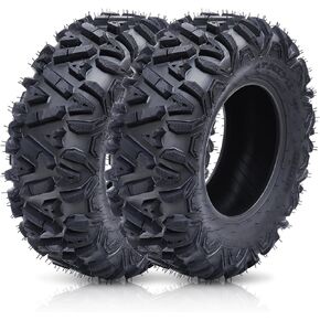 مجموعة من 2 إطارات WHIZMIA ATV UTV الجديدة لجميع التضاريس 26x9-12، 6 PR Tubeless، إطار متحيز