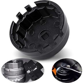 3mirrors Oil Filter Wrench Oil Filter Cap Wrench Compatible with HONDA ACURA (Custom) Durable Aluminium, 64MM 14 Flute