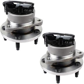 513206 Pair Front Wheel Bearing Hub Assembly Compatible with 06-11 Chevy HHR, 05-10 Cobalt, 07-10 Pontiac G5, 05-06 Pursuit, 04-07 Saturn Ion, 5 Lugs W/ABS