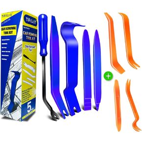 YiFcLciY Auto Trim Removal Tool Kit (No Scratch Plastic Pry Tool Kit)Car Trim Removal Set,Door Panel Removal Tool,Removal Fastener,Clips,Dashboards,Interior Trim Tool,Headlight Tail Light Removal Tool