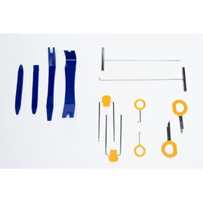 Danny’s World® 12 pc Auto Interior Tools Pry Kit Door - Trim Panel - Dash Stereo - Radio - Interior Light Removal - Colors May Vary