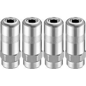 Meonum 4 PCS Grease Gun Couplers, Grease Gun Tip Replacement Grease Gun Needle Tip, 1/8 Inch Grease Gun Needle Tip, Grease Gun Fittings