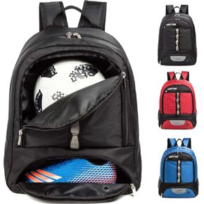 Youth Soccer Bag Outdoor Sport Backpack for Soccer, Basketball,Volleyball with Shoes and Ball Compartment.