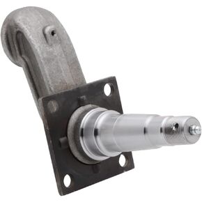 QJZ SP504 - Trailer Spindle for 3500 lbs Axle - #84 E-Z Lube Weld-On - Drop Style (4 in) with Brake Flange Compatible with Bearings Kit: L44649/10 & L68149/11