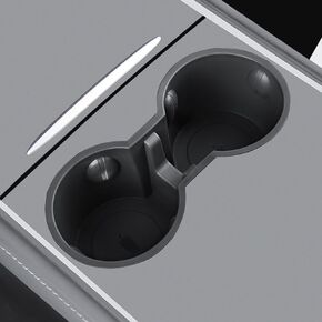 Tesla Center Console Cup Holder Insert for Model 3/Y 2021 2022 2023, Suitable for Standard Cups, Drinking Cups (Black)