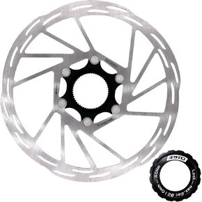 DJC Bike Center Lock Brake Rotor Disc 140mm 160mm 180mm 203mm MTB Road Bike Stainless Steel with Lockring (203mm)