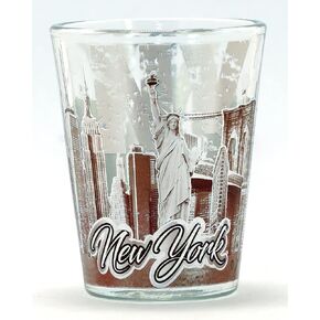نيويورك البرونزية والفضية Skyline SOL Shot Glass