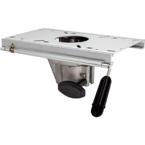 Aluminum Boat Seat Pedestal (Fore & AFT Seat Slide with Locking Seat Mount)，Suitable for Fit 2-7/8 Inch Diameter Pedestal Post