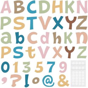216 Pcs Letters Combo Set Bulletin Board Letter for Classroom Confetti Cutout Chalkboard Letter Poster Board Alphabet Letter, Number, Punctuation, Symbols with Adhesive (Welcome Style)