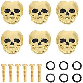 6pcs Tuning Peg Cap,Plastic Tuning Key Button Heads for Folk, Electric and Acoustic Guitar