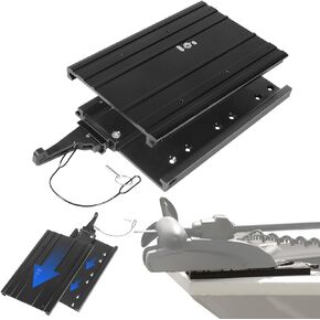 1854060 MKA-32 Ulterra, Terrova, PowerDrive Trolling Motor Quick Release Bracket with Cover, Aluminum Quick Release Bracket, Black