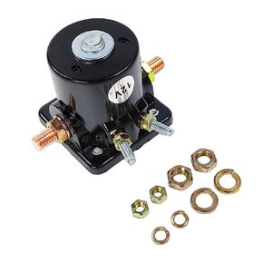 12V 4 Terminal Starter Solenoid Relay | Fits for Mercury Marine Johnson OMC Evinrude Outboard | Replaces 25661-1 895857 508905 18-5836 SW661 383622 185808 0395419 582708 586180 47886 47886T SMR6003