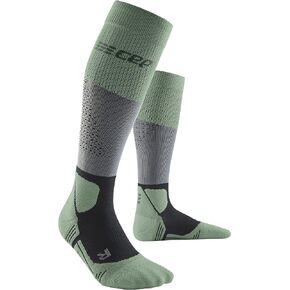 CEP Men's Tall Hiking Socks - Max Cushion Merino Wool Knee High Outdoor Trail Compression Socks