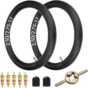 FVRITO 2.50/2.75-17 250/275x17 70/100-17 Inner Tube for Honda C70 CL70 CR80 CR80R CRF80F CRF100F CRF125F 150R CT 90 110 XR100R Kawasaki SM450R SM510R Off Road Dirt Pit Bike Motocross Motorcycle Moped