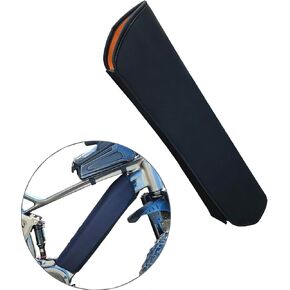 E-Bike Battery Protective Cover, Integrated E-Bike Battery Cover, Frame Cover, Waterproof and Dustproof for Cold Weather - Fits Frames with 11.8-14.2 Inches Circumference (Black)