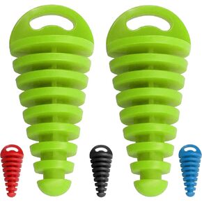2 Pcs Muffler Exhaust Wash Plug Aftermarket Replacement Parts Fit for 2 Stroke Motorcycle Dirt Bike. (Green)