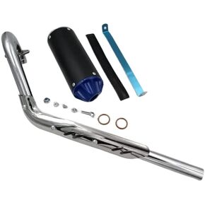 BLUE 28mm Exhaust Muffler Fit SSR SDG CRF XR TTR 50cc 70cc 90cc Pit Dirt Bike
